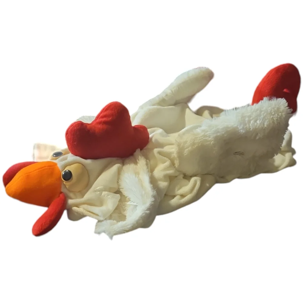Doggiduds Rooster Chicken Halloween Costume Leghorn Fleece Jacket & Head Gear(L)